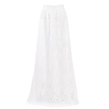 Women Lace Maxi Skirt Multil-layer Girl Double Layer Flower Pleated Maxi Elastic High Waist Floor Length White Skirts
Women Lace Maxi Skirt Multil-layer Girl Double Layer Flower Pleated Maxi Elastic High Waist Floor Length White Skirts