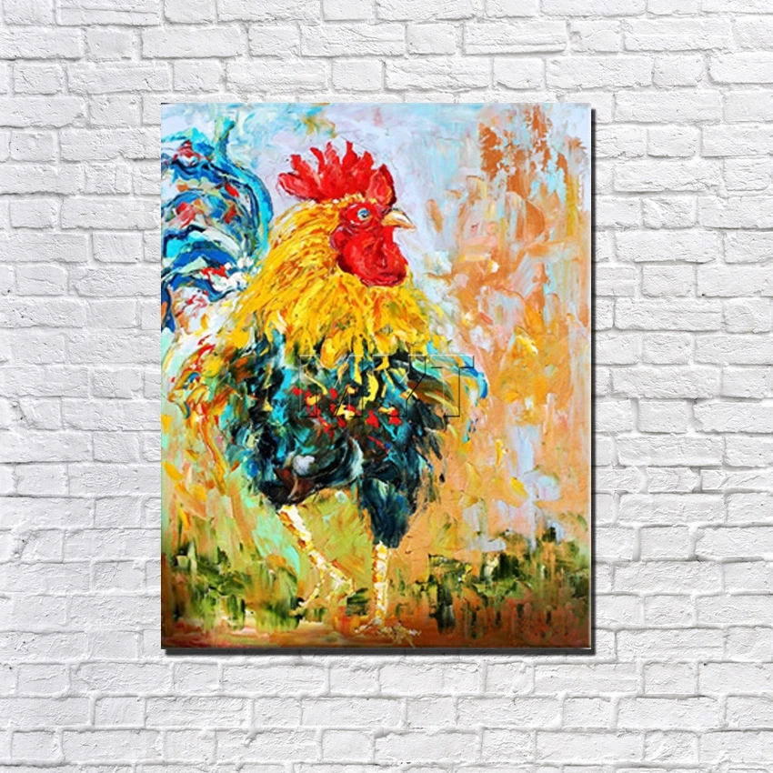 Big Size Painting With Framed Ready Hang Several Style Oil Paintings Deer Horse Cow Chicken Home Decor Hand-painted Pictures | Дом и сад