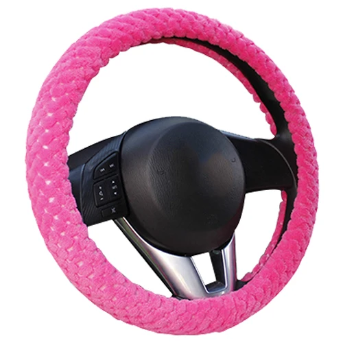 Winter Car Steering Wheel Cover/Universal Soft Warm Plush Covers for steering women men girl car interior Rose red
Winter Car Steering Wheel Cover/Universal Soft Warm Plush Covers for steering women men girl car interior Rose red
