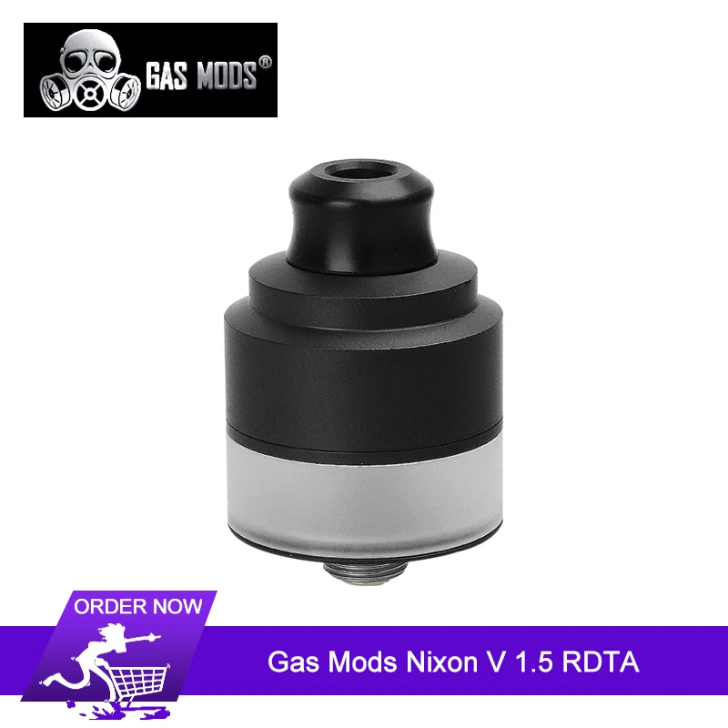 Original Gas Mods Nixon V 1.5 RDTA Tank 2ml 22mm Adjustable invisible airslots dual post rebuildable Vape Tank support squonking
Original Gas Mods Nixon V 1.5 RDTA Tank 2ml 22mm Adjustable invisible airslots dual post rebuildable Vape Tank support squonking