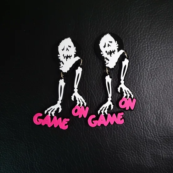 Punk Big Long Acrylic Skeleton Earrings For Women Hip Hop Club Jewelry Accessories
Punk Big Long Acrylic Skeleton Earrings For Women Hip Hop Club Jewelry Accessories