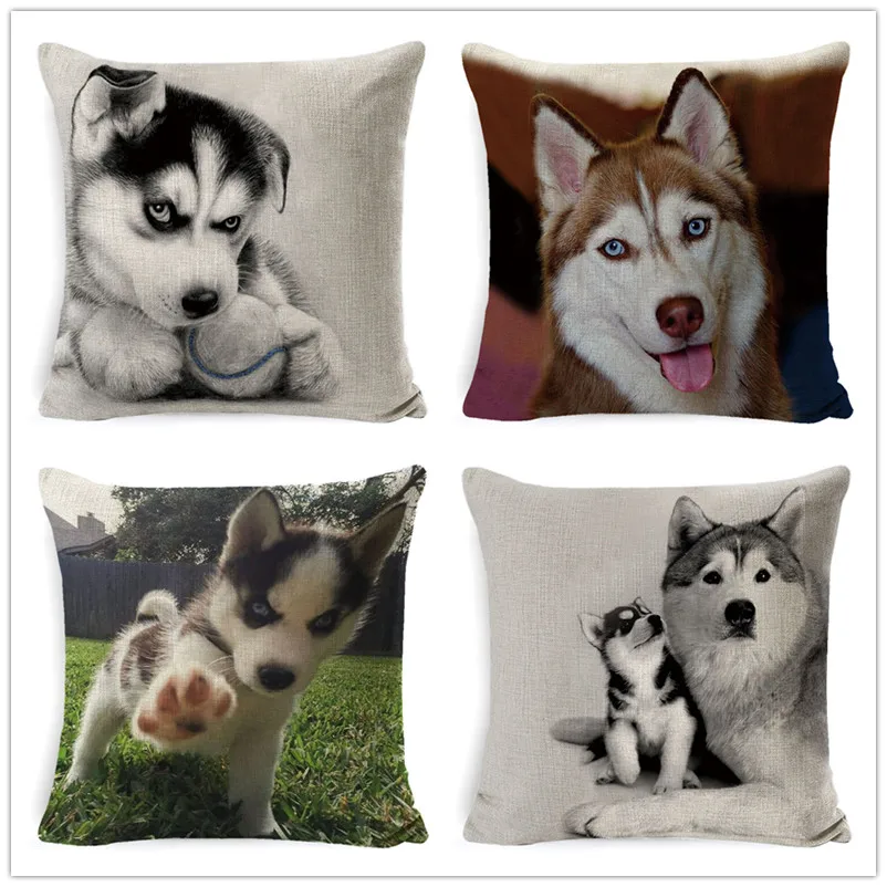 Fokusent Cushion Cover Husky Linen Decorative Pillows Cute Dog Printed Pillow Cases Pillowcase Gift Bedroom Sofa Home Decor
Fokusent Cushion Cover Husky Linen Decorative Pillows Cute Dog Printed Pillow Cases Pillowcase Gift Bedroom Sofa Home Decor