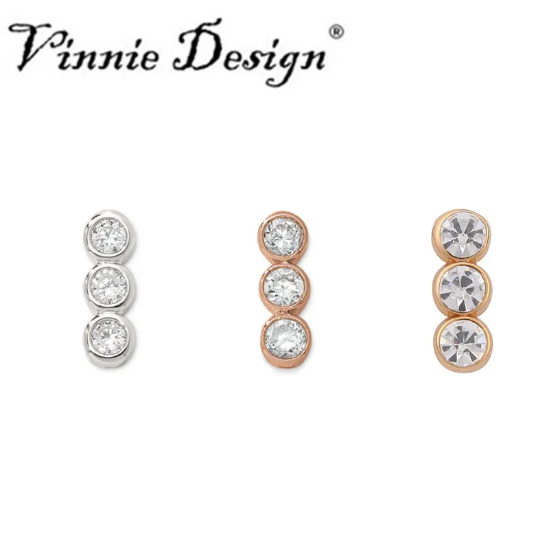 Vinnie Design Jewelry Sparkling Trio Slide Charms fit on Keeper Bracelet Keys for Bracelets Necklace 10pcs/lot
Vinnie Design Jewelry Sparkling Trio Slide Charms fit on Keeper Bracelet Keys for Bracelets Necklace 10pcs/lot