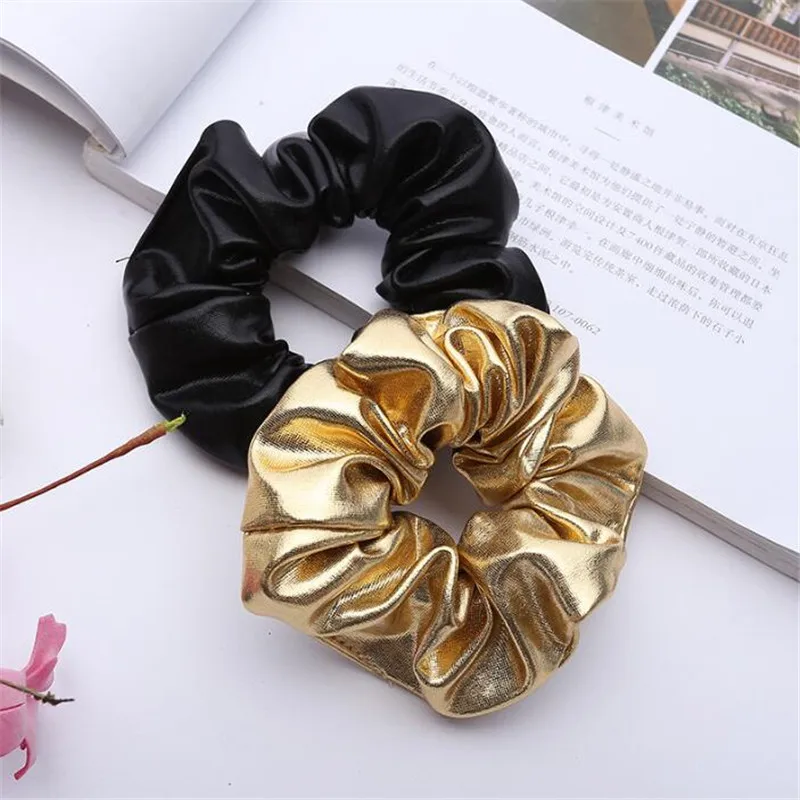 Women Pu Faux Leather Elastic Hair Ties Girls Hairband Rope Ponytail Holder Scrunchie Gold Black Headbands Accessories
Women Pu Faux Leather Elastic Hair Ties Girls Hairband Rope Ponytail Holder Scrunchie Gold Black Headbands Accessories