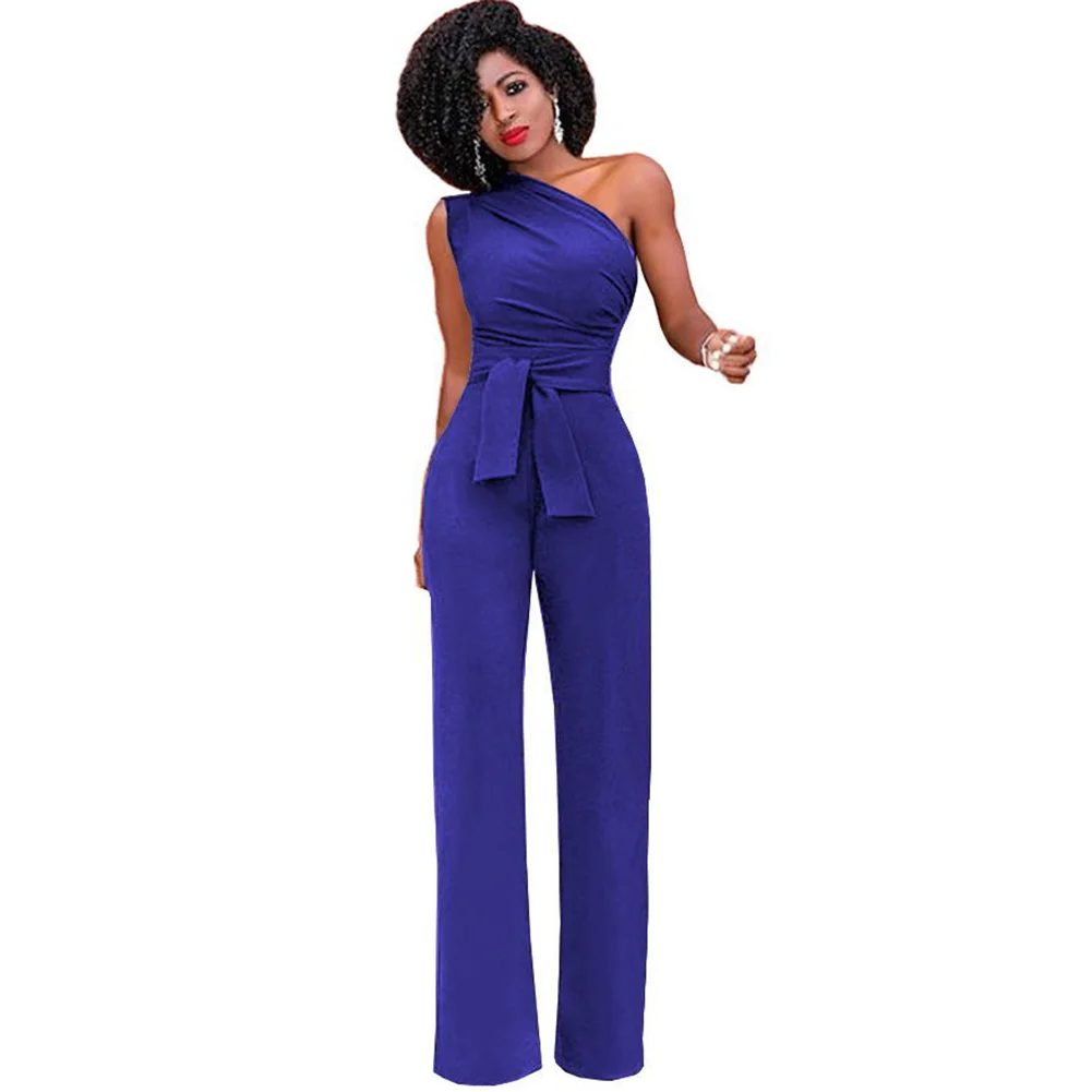 Anself Jumpsuits Women Romper Overalls Sexy One Shoulder Jumpsuit Rompers 2019 Autumn Female Solid Elegant Body Suit With Belt
Anself Jumpsuits Women Romper Overalls Sexy One Shoulder Jumpsuit Rompers 2019 Autumn Female Solid Elegant Body Suit With Belt