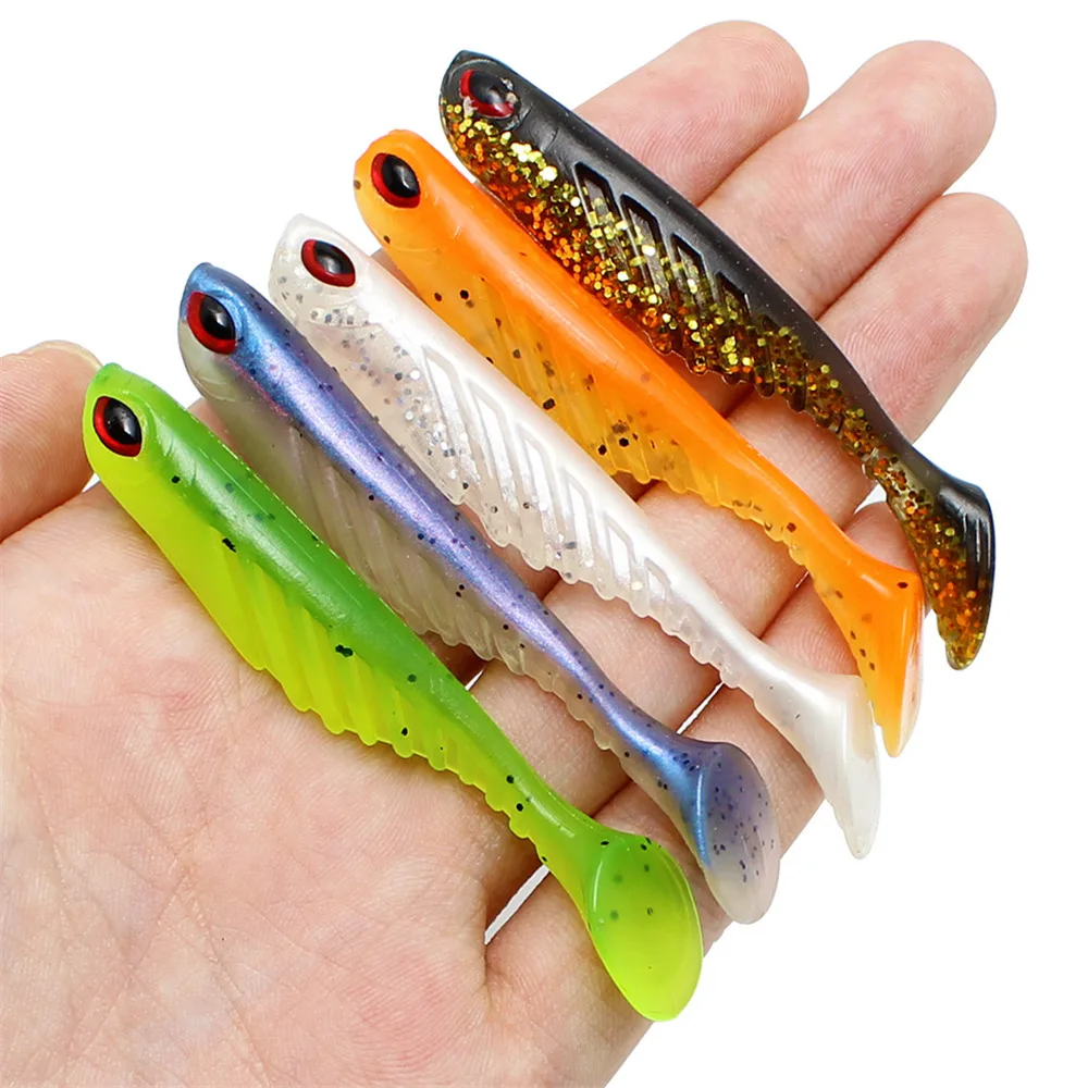 5 Pcs/Lot lures T tail High quality super soft bait 7cm/2.9g artificial bait soft worm squid cockroach 3D eyes fishing bait
5 Pcs/Lot lures T tail High quality super soft bait 7cm/2.9g artificial bait soft worm squid cockroach 3D eyes fishing bait
