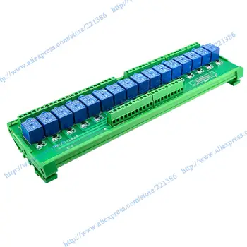 

16 channels 3V 10A Relay Module driver board output amplifier board PLC board Relay module DIN rail mount Songle relay NPN