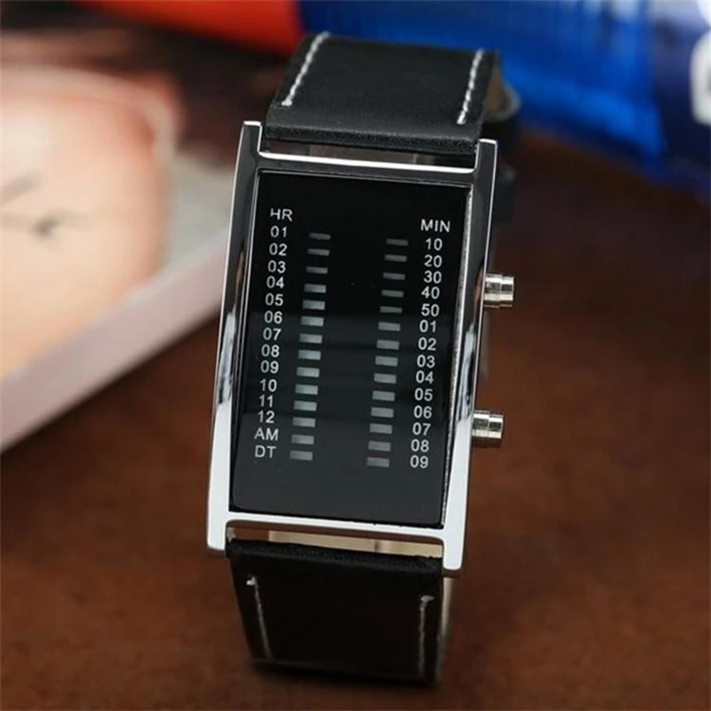 TADA Black Fashion LED Watch For Ladies Leather Bracelet Digital Wristwatches Women Boys Girls Unisex Luxury Brand sports Watch
TADA Black Fashion LED Watch For Ladies Leather Bracelet Digital Wristwatches Women Boys Girls Unisex Luxury Brand sports Watch