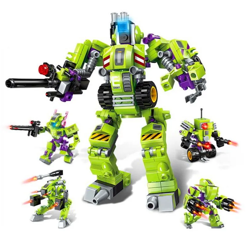 1802 Enlighten 4IN1 Super Mech Transformer Robot Model Building Blocks Figure Toys For Children Christmas Gift
1802 Enlighten 4IN1 Super Mech Transformer Robot Model Building Blocks Figure Toys For Children Christmas Gift
