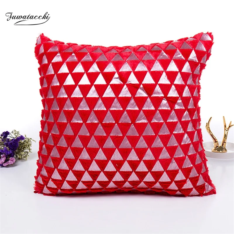 Fuwatacchi Crystal Plush Cushion Covers Geometric Pillow Covers For Home Chair Sofa Decoration Red Black Square Pillowcases
Fuwatacchi Crystal Plush Cushion Covers Geometric Pillow Covers For Home Chair Sofa Decoration Red Black Square Pillowcases