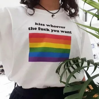 DHL 100pcs Personality Rainbow Letter Print Summer Harajuku Leisure Fun Large Size Loose S-2XL Short Sleeve Women's Tees Tops
DHL 100pcs Personality Rainbow Letter Print Summer Harajuku Leisure Fun Large Size Loose S-2XL Short Sleeve Women's Tees Tops