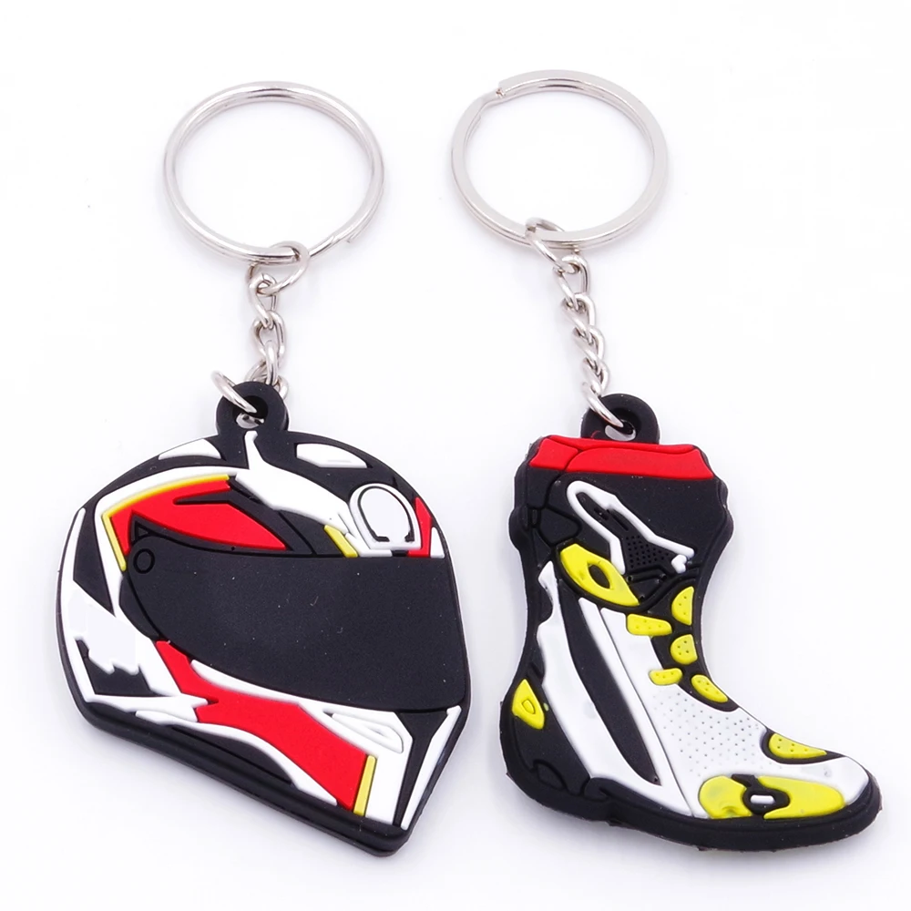 For Racing Honda Yamaha Motors Accessories Motorcycle Helmet Model Keychain Keyring Key Chain Rubber Key Ring
For Racing Honda Yamaha Motors Accessories Motorcycle Helmet Model Keychain Keyring Key Chain Rubber Key Ring