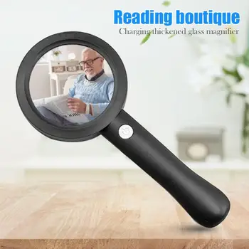 Handheld 6X 9 LED Illuminated Magnifier ABS and Glass Lens Microscope Magnifying Glass Aid Reading Lens Diameter 75 mm
Handheld 6X 9 LED Illuminated Magnifier ABS and Glass Lens Microscope Magnifying Glass Aid Reading Lens Diameter 75 mm