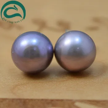 Natural Pearl Earrings 925 Sterling Silver Jewelry Women AA 8-8.5MM Gray Off-Round Stud Earring Natural Freshwater Pearl Jewelry
Natural Pearl Earrings 925 Sterling Silver Jewelry Women AA 8-8.5MM Gray Off-Round Stud Earring Natural Freshwater Pearl Jewelry
