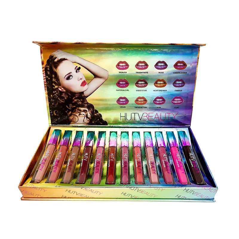 Huda Beauty Lipstick Long Lasting Red Nude Matte Lipstick Kyliejenner Waterproof Lip Stick Balm Labiales Huda Lipstick Set 12PCS
Huda Beauty Lipstick Long Lasting Red Nude Matte Lipstick Kyliejenner Waterproof Lip Stick Balm Labiales Huda Lipstick Set 12PCS
