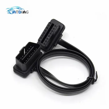 100cm 60cm Flat Thin As Noodle OBD2 OBDII OBD 16Pin ELM327 Male To Female Elbow Extension Cable Diagnostic Scanner Connector
100cm 60cm Flat Thin As Noodle OBD2 OBDII OBD 16Pin ELM327 Male To Female Elbow Extension Cable Diagnostic Scanner Connector