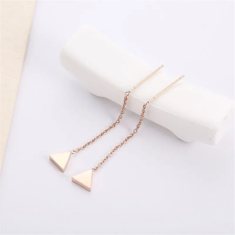 OL Style Long Line Triangle Drop Dangle Earrings Silver Gold Rose Gold Color Ear Line For Women Fashion Jewelry No Fade
OL Style Long Line Triangle Drop Dangle Earrings Silver Gold Rose Gold Color Ear Line For Women Fashion Jewelry No Fade