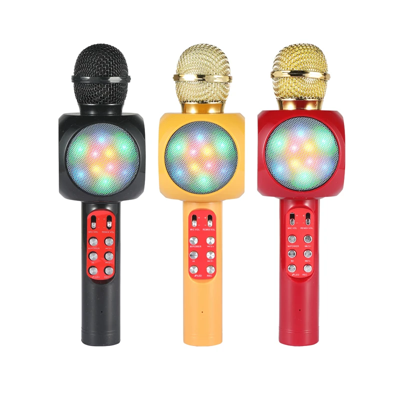 Lefon Professional Bluetooth Wireless Microphone Speaker Handheld Microphone Karaoke Mic Singing Recorder Microphone Led Light
Lefon Professional Bluetooth Wireless Microphone Speaker Handheld Microphone Karaoke Mic Singing Recorder Microphone Led Light