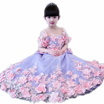 2018 New Girls Appliques Wedding Dress Short Sleeve Party Princess Birthday Dress First Communion Gown Flower Girl Dress B6
2018 New Girls Appliques Wedding Dress Short Sleeve Party Princess Birthday Dress First Communion Gown Flower Girl Dress B6