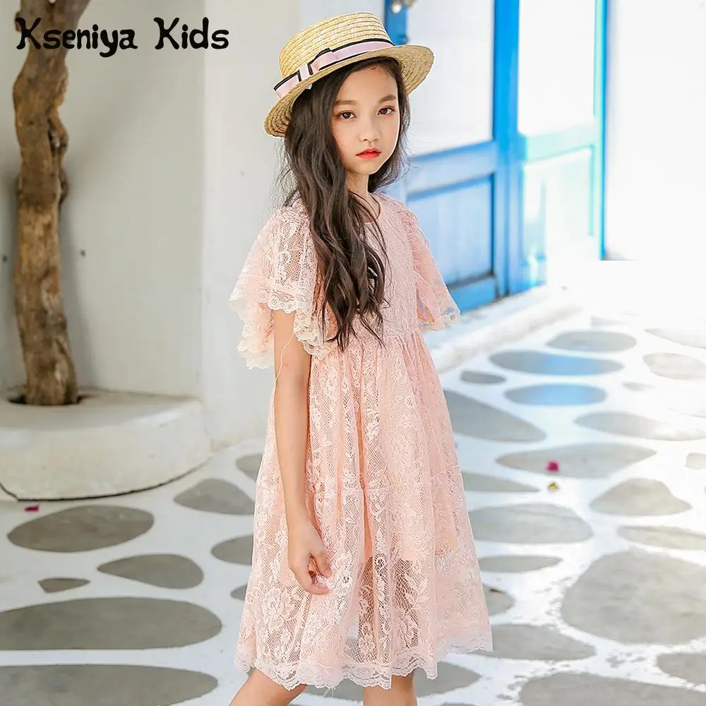 Kseniya Kids O-neck Girls Pink Lace Floral Brief Princess Dress Girl Clothing Brand Girls Dresses Age 13 For Party And Wedding
Kseniya Kids O-neck Girls Pink Lace Floral Brief Princess Dress Girl Clothing Brand Girls Dresses Age 13 For Party And Wedding