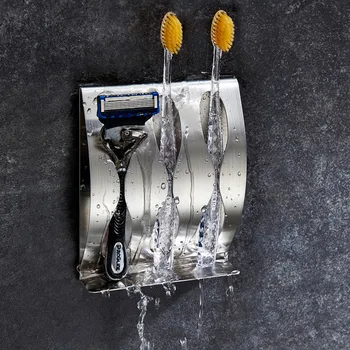 Toothbrush Shaver Holder Rustproof Polished Stainless Steel Organizer Sticky Wall Mounted Bathroom Shower Toothbrush Shelf
Toothbrush Shaver Holder Rustproof Polished Stainless Steel Organizer Sticky Wall Mounted Bathroom Shower Toothbrush Shelf