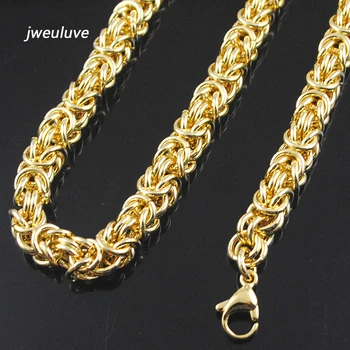 9mm Wid Gold Color Chain Link Necklace Huge Heavy Long Rope Stainless Steel Men's Women's Fashion Jewelry Accessories HN011
9mm Wid Gold Color Chain Link Necklace Huge Heavy Long Rope Stainless Steel Men's Women's Fashion Jewelry Accessories HN011