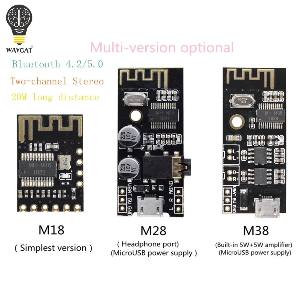 WAVGAT MH-MX8 Wireless Bluetooth MP3 Audio Receiver board BLT 4.2 mp3 lossless decoder kit
WAVGAT MH-MX8 Wireless Bluetooth MP3 Audio Receiver board BLT 4.2 mp3 lossless decoder kit