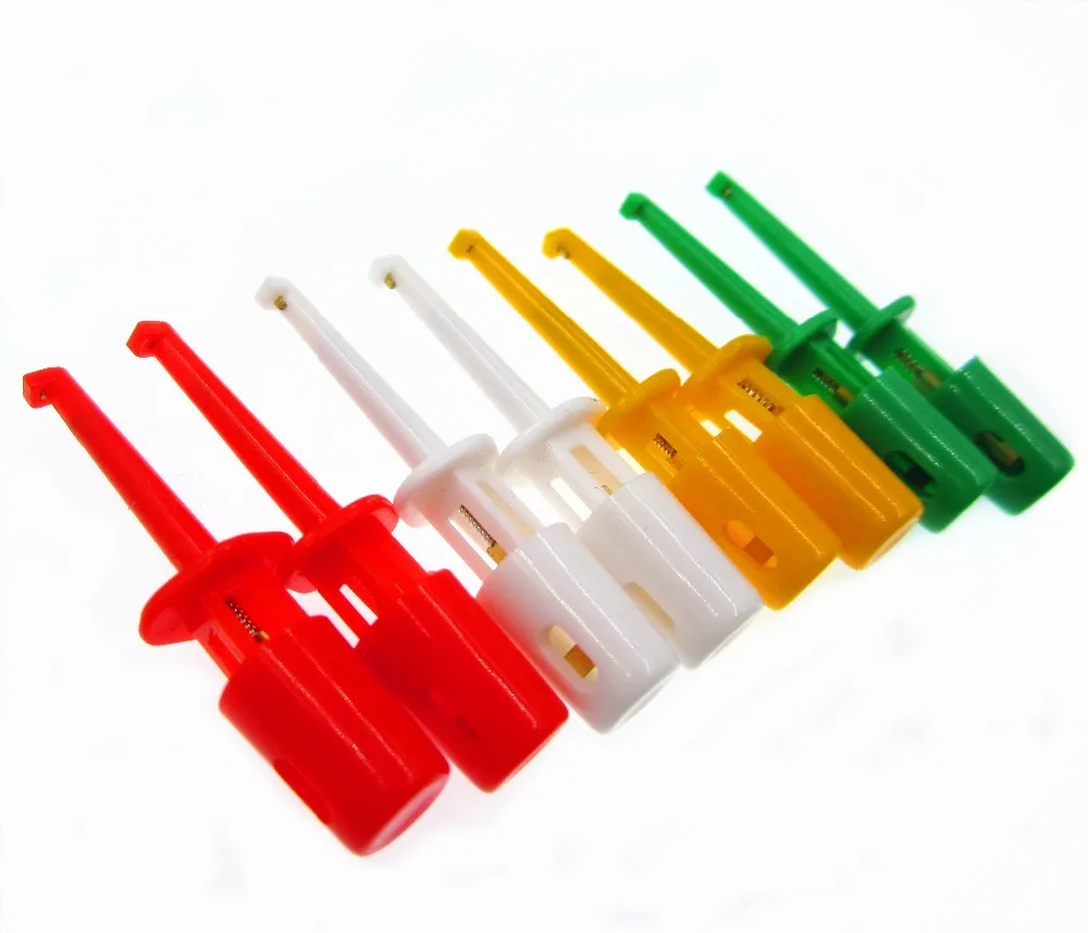 10PCS 1.7'' Multimeter Lead Wire Kit Test Hook Clip Grabbers Test Probe SMT / SMD IC D20 Cable Welding
10PCS 1.7'' Multimeter Lead Wire Kit Test Hook Clip Grabbers Test Probe SMT / SMD IC D20 Cable Welding