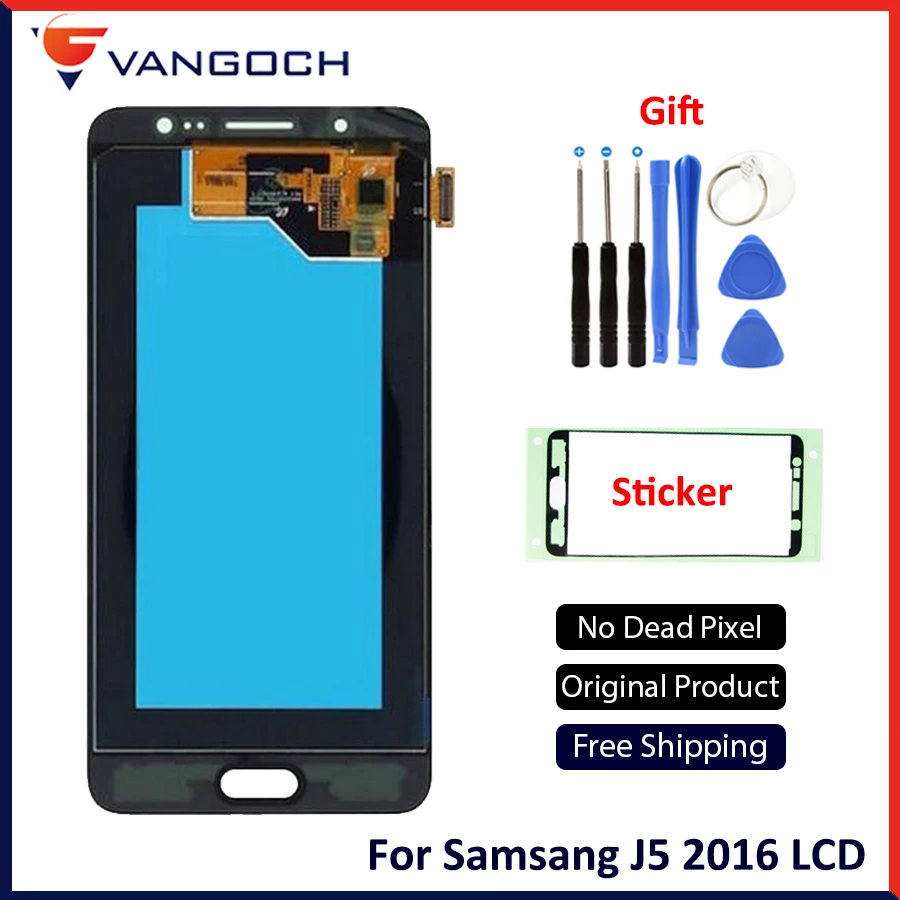 SUPER AMOLED For SAMSUNG Galaxy J5 2016 J510 J510FN J510F J510M LCD Digitizer Assembly Replacement with Bright Adjustment
SUPER AMOLED For SAMSUNG Galaxy J5 2016 J510 J510FN J510F J510M LCD Digitizer Assembly Replacement with Bright Adjustment