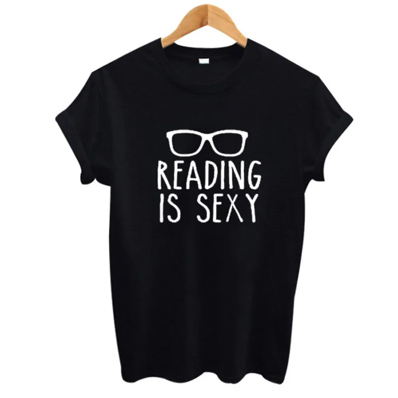 ONSEME Reading Is Sexy Letters Printed t-shirts women t shirts Casual plus size tshirt Women's Cotton Tees female T-shirt Q-527
ONSEME Reading Is Sexy Letters Printed t-shirts women t shirts Casual plus size tshirt Women's Cotton Tees female T-shirt Q-527
