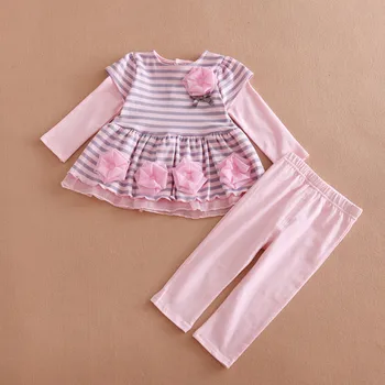 Baby Girl Clothing Set Striped Tops Bloues & Pant 2-Piece Outfits Suit Princess Flowers Long Sleeve Kid Girls Clothes
Baby Girl Clothing Set Striped Tops Bloues & Pant 2-Piece Outfits Suit Princess Flowers Long Sleeve Kid Girls Clothes