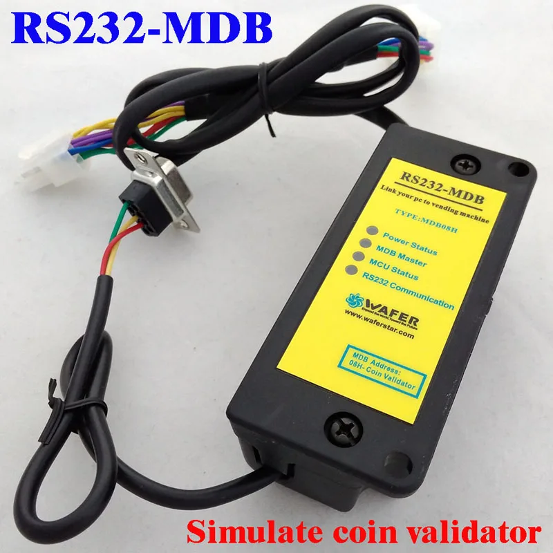 PC RS232 to MDB coin acceptor / PC working as MDB Coin acceptor /MDB coin validator data to PC RS232 for kiosk computer