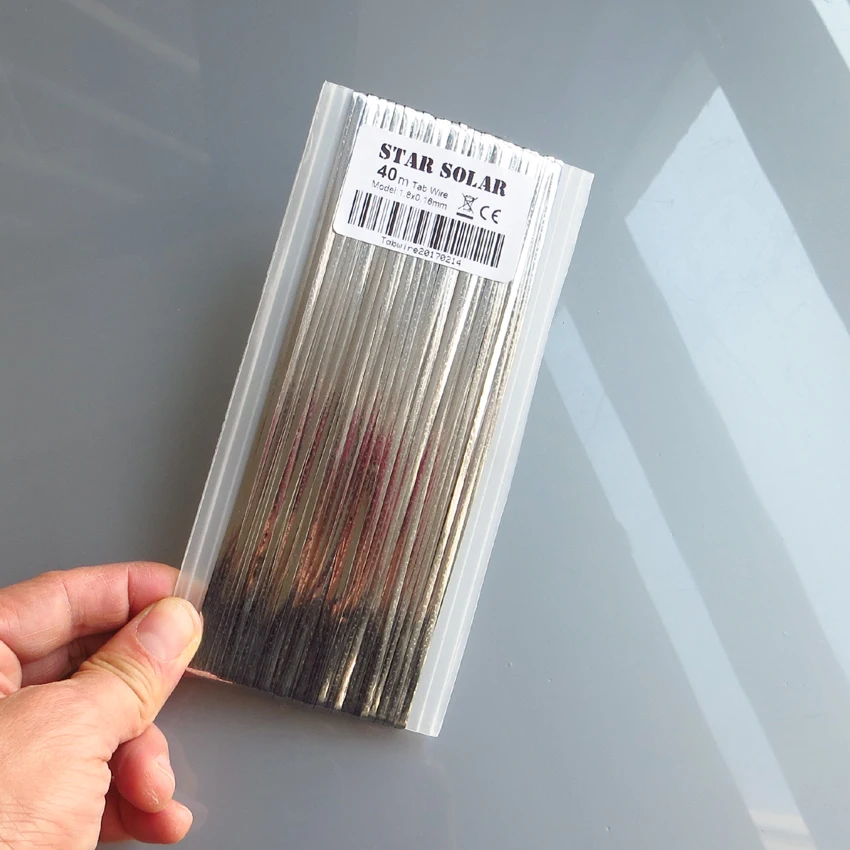 40 Meters / Lot 1.80x0.16mm solar bus bar wire for PV Ribbon Tabbing wire 40m tab wire
40 Meters / Lot 1.80x0.16mm solar bus bar wire for PV Ribbon Tabbing wire 40m tab wire