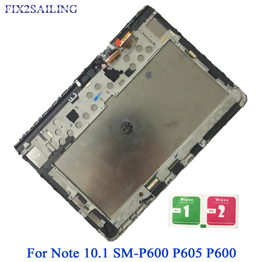 

For Samsung GALAXY Note 10.1 SM-P600 P605 P600 LCD Display Touch Screen Digitizer Sensors Full Assembly Panel Replacement