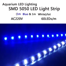 Aquário CONDUZIU A Iluminação de Tira SMD5050 Tira LEVOU Crescer Luzes Para Plantas Aquáticas Crescem No Tanque de Peixes 220 V AC(China)