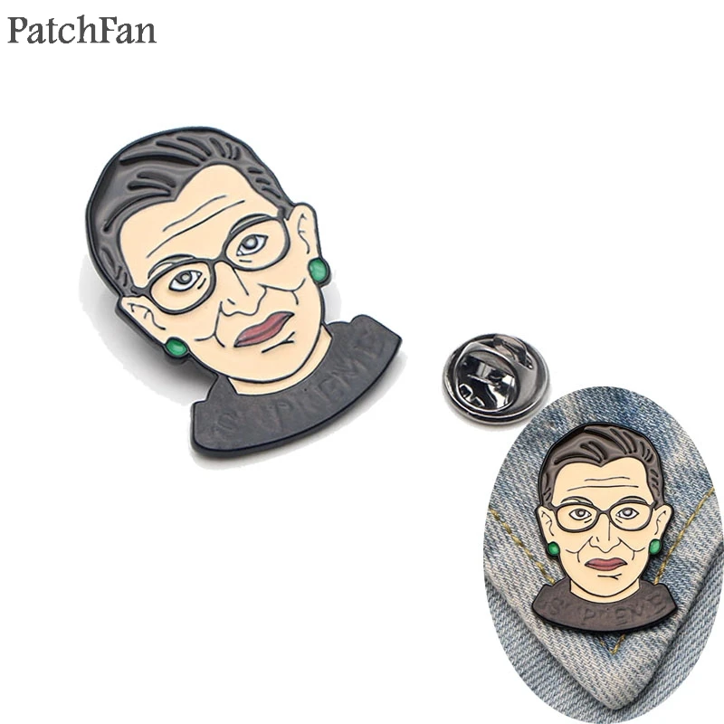 Patchfan Ruth Bader Ginsburg Zinc pins para backpack pride clothes metal medal for bag shirt badge brooches for men women A1311 
Patchfan Ruth Bader Ginsburg Zinc pins para backpack pride clothes metal medal for bag shirt badge brooches for men women A1311