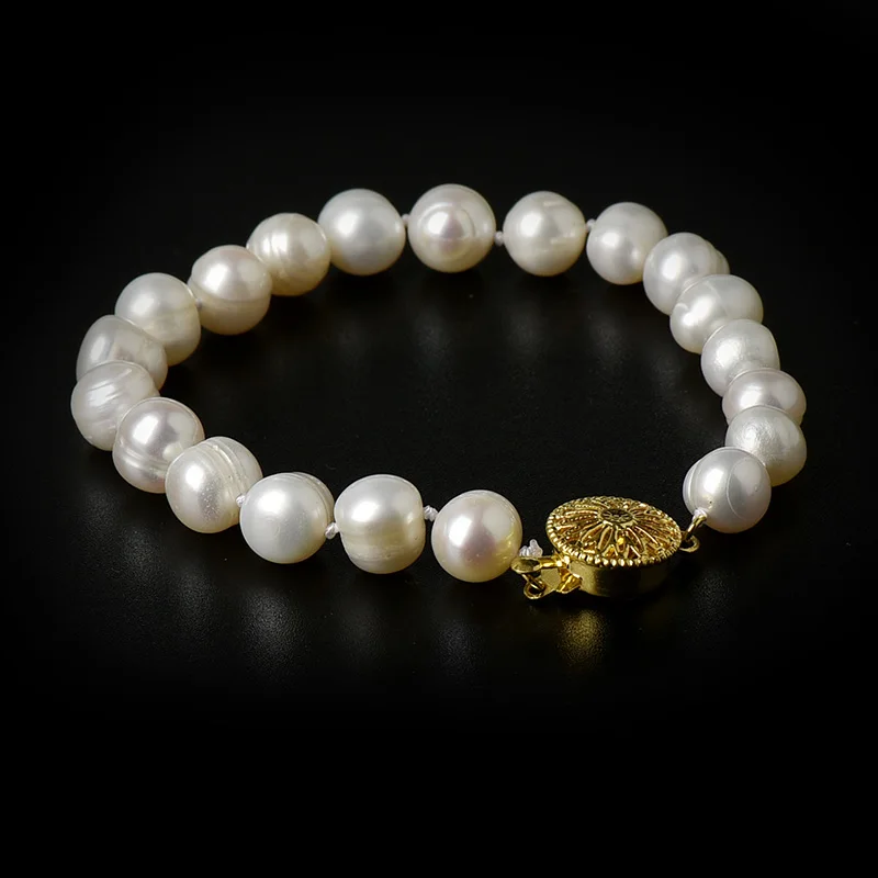 8-9 MM beads pure natural pearl bracelet without added natural Fashion .The Christmas gift of grace
8-9 MM beads pure natural pearl bracelet without added natural Fashion .The Christmas gift of grace