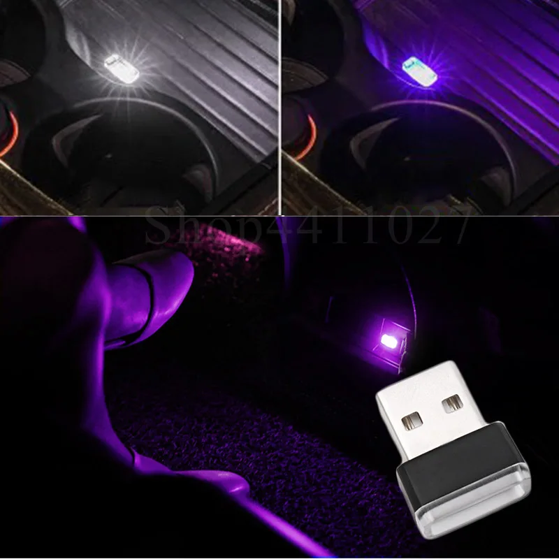 USB СВЕТОДИОДНЫЙ светильник автомобилей Атмосфера декоративные светильники