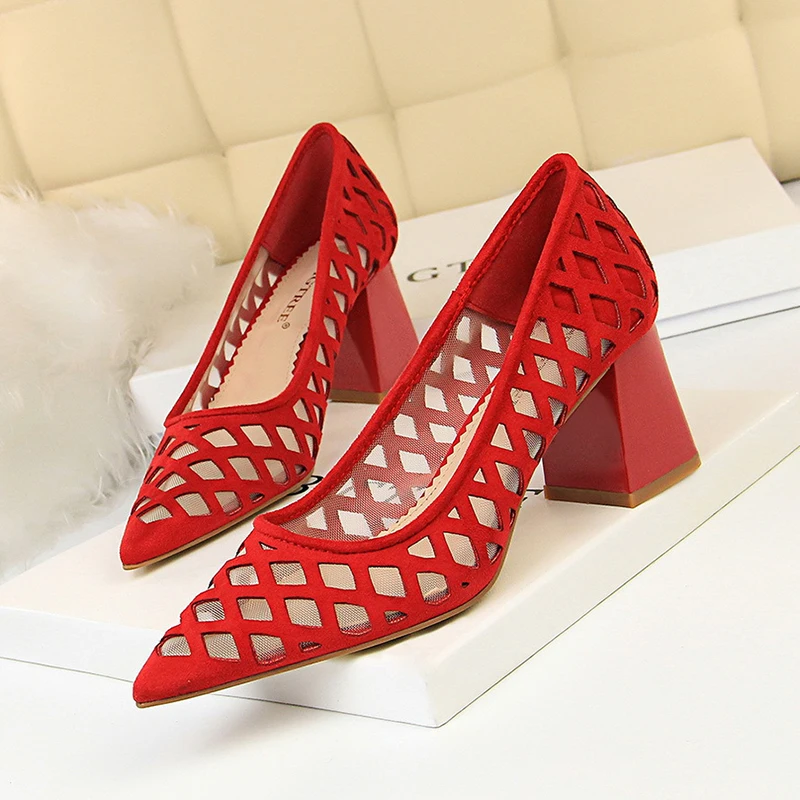 Elegant Women Pumps Breathable Women Shoes Casual Red Black High Heels Sapato Feminino Pointed Toe Pumps Shoes Lady 182-1
Elegant Women Pumps Breathable Women Shoes Casual Red Black High Heels Sapato Feminino Pointed Toe Pumps Shoes Lady 182-1