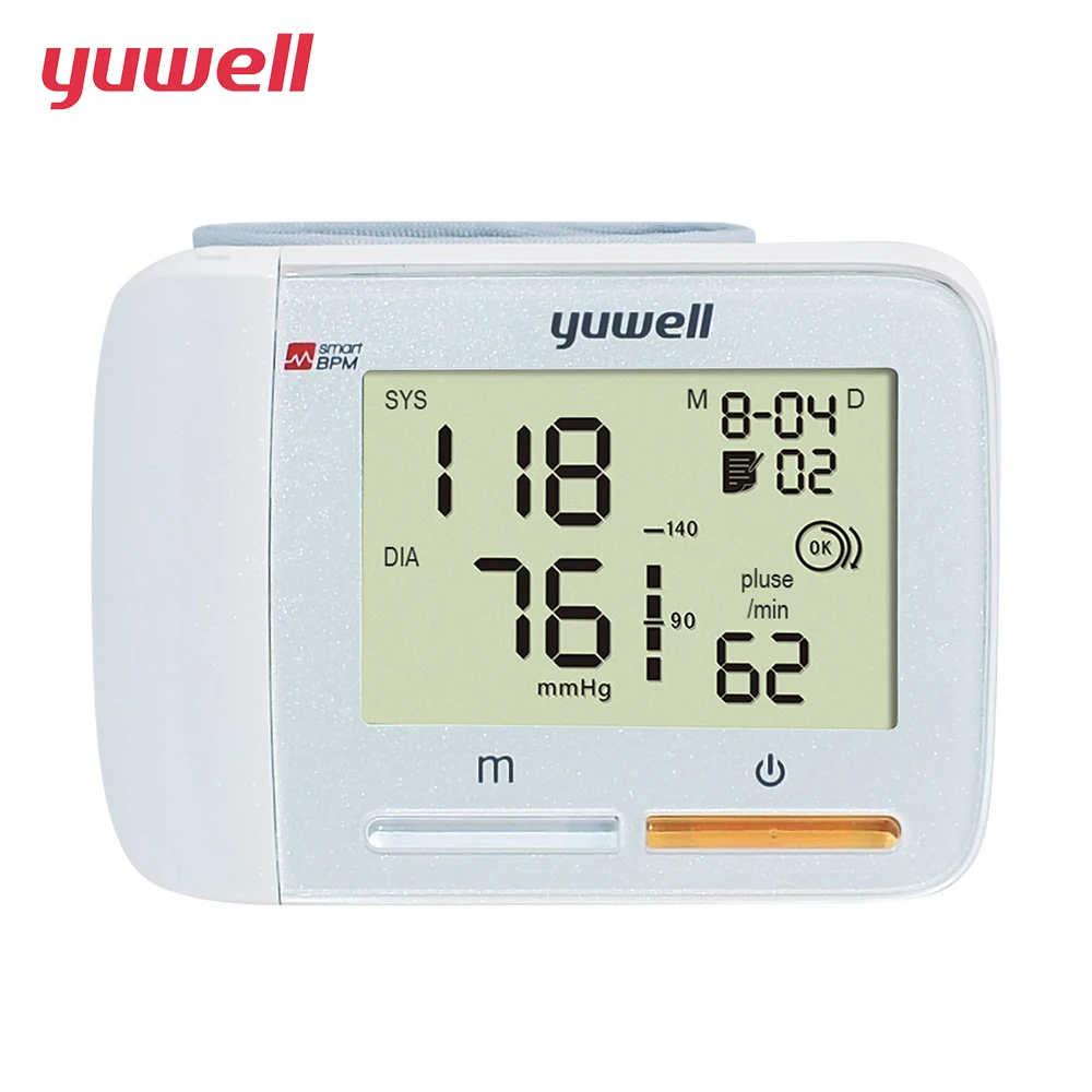 YUWELL Wrist Blood Pressure Monitor Heart Rate Monitor Portable ECG Monitor Digital LCD Blood Pressure 60 groups Memory 8900A
YUWELL Wrist Blood Pressure Monitor Heart Rate Monitor Portable ECG Monitor Digital LCD Blood Pressure 60 groups Memory 8900A