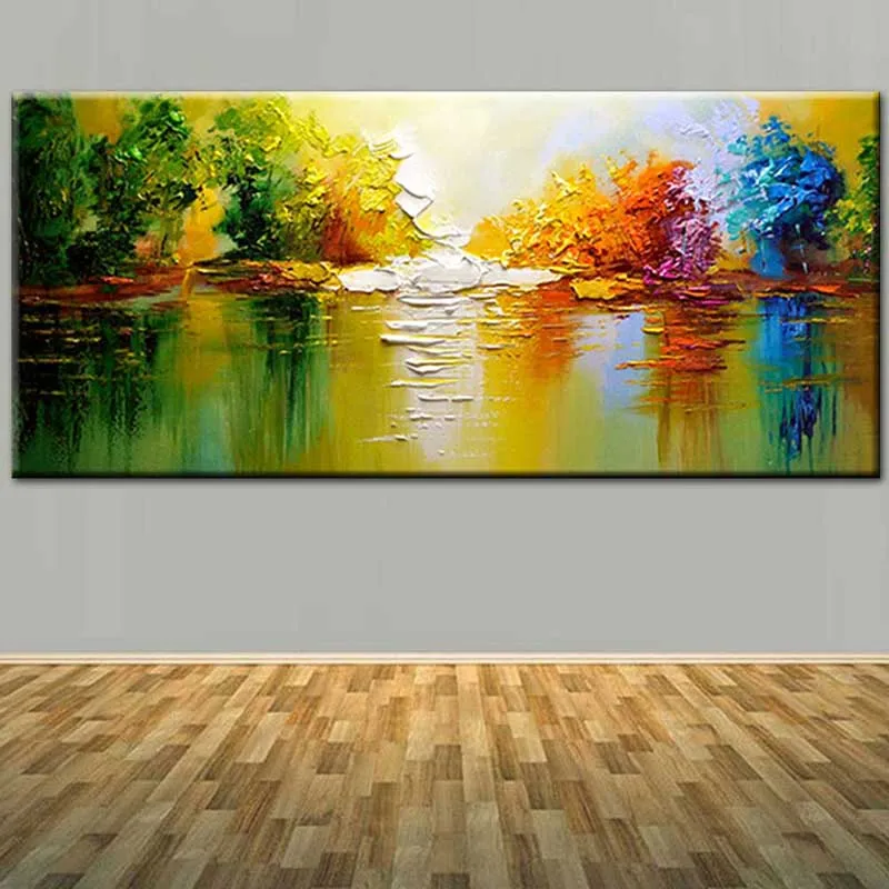 Hand Painted Modern Abstract Canvas Oil Painting Living Room Bedroom Wall Picture Landscape Painting Home Decor
Hand Painted Modern Abstract Canvas Oil Painting Living Room Bedroom Wall Picture Landscape Painting Home Decor