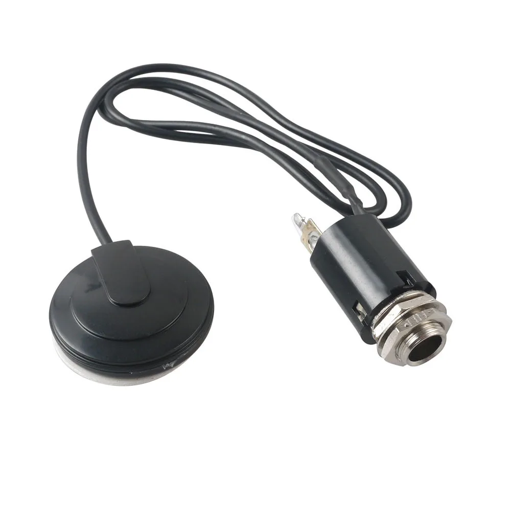 Black Universal Guitar Pickup Piezo Jack Transducer for Acoustic Guitar Ukulele Violin Mandolin Banjo Instruments Accessories
Black Universal Guitar Pickup Piezo Jack Transducer for Acoustic Guitar Ukulele Violin Mandolin Banjo Instruments Accessories