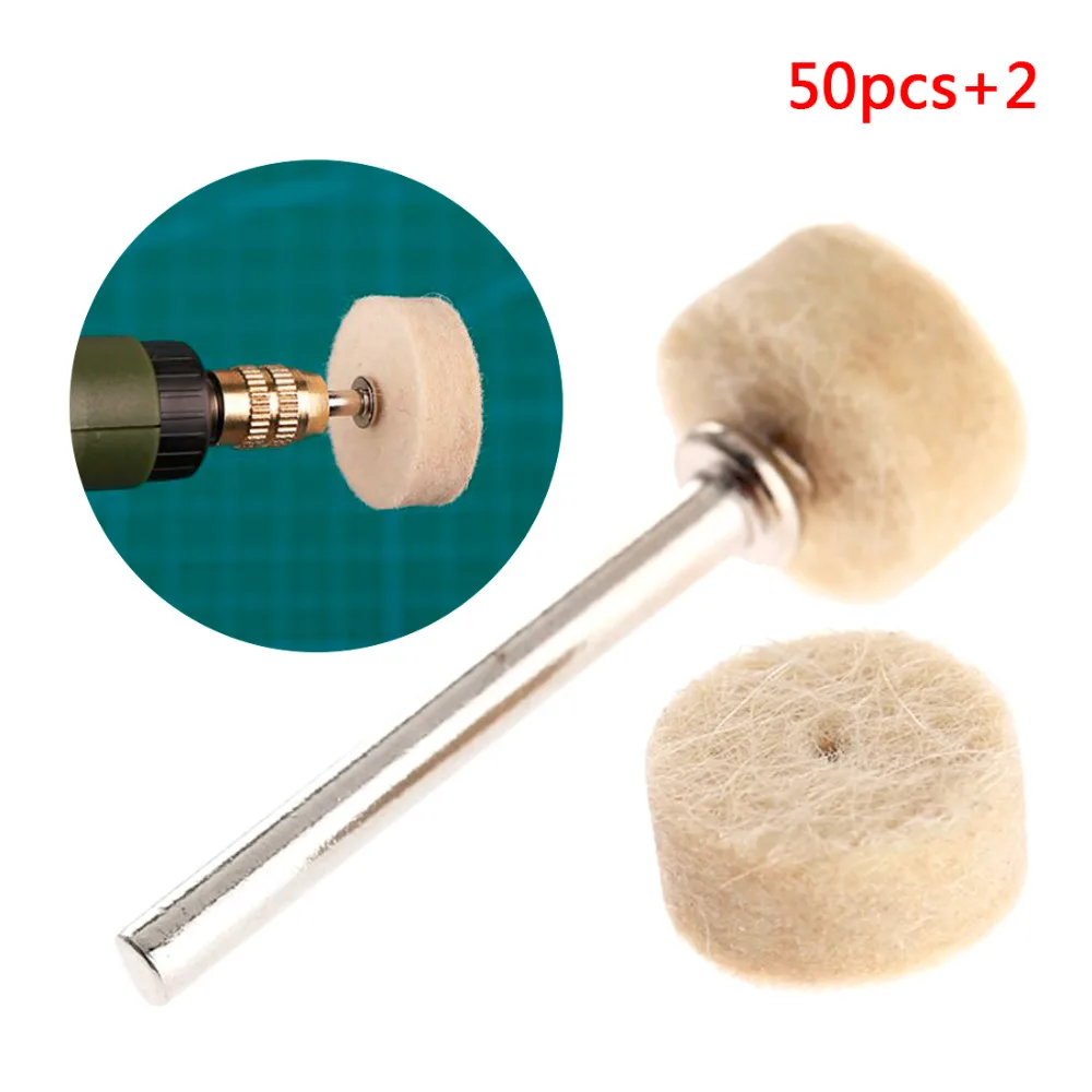QWORK 50Pcs Dremel Accessories Polishing Wheel Polishing Tools Wool Felt Metal Surface Buffing Polishing Wheel for Rotary Tool
QWORK 50Pcs Dremel Accessories Polishing Wheel Polishing Tools Wool Felt Metal Surface Buffing Polishing Wheel for Rotary Tool