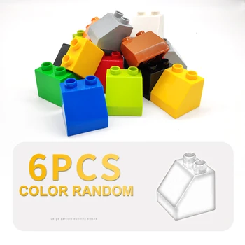6pcs Basic Bricks 1x2 Dots Hole Short Slope Big Building Blocks Classic Diy Child Toys Gift Sets Accessory Compatible With Duplo
6pcs Basic Bricks 1x2 Dots Hole Short Slope Big Building Blocks Classic Diy Child Toys Gift Sets Accessory Compatible With Duplo