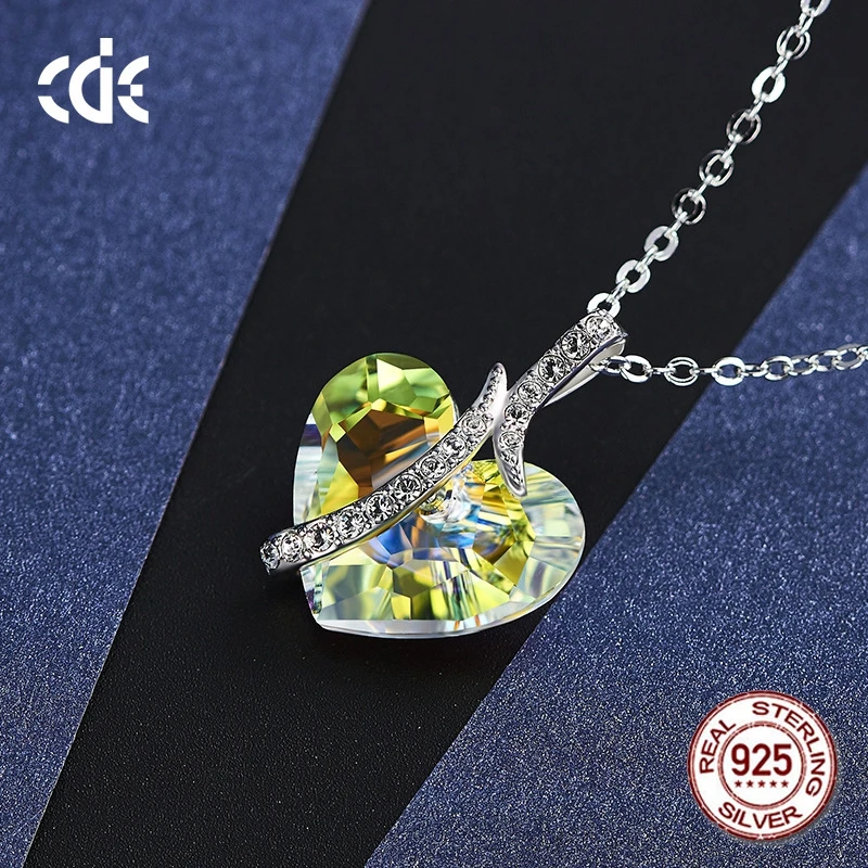100% S925 Sterling Silver Colorful Rhinestone Crystals from Swarovski Fashion Necklaces for Women 2018 Statement Jewelry
100% S925 Sterling Silver Colorful Rhinestone Crystals from Swarovski Fashion Necklaces for Women 2018 Statement Jewelry
