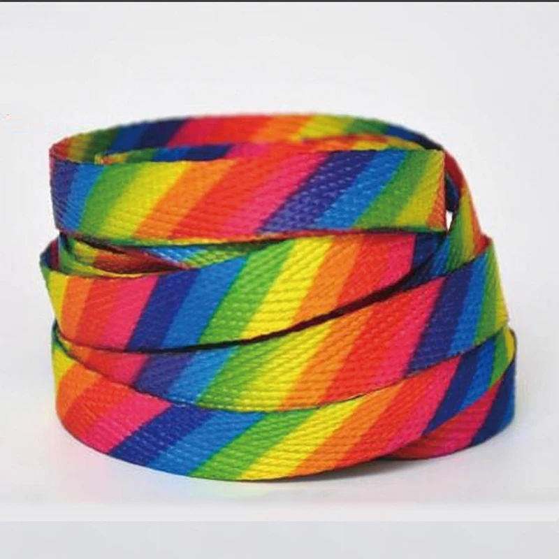 Free Shipping Newest Rainbow Colorful Flat Shoelaces Fashion Style Shoestrings For Casual Shoes Gift 120cm/47inch
Free Shipping Newest Rainbow Colorful Flat Shoelaces Fashion Style Shoestrings For Casual Shoes Gift 120cm/47inch