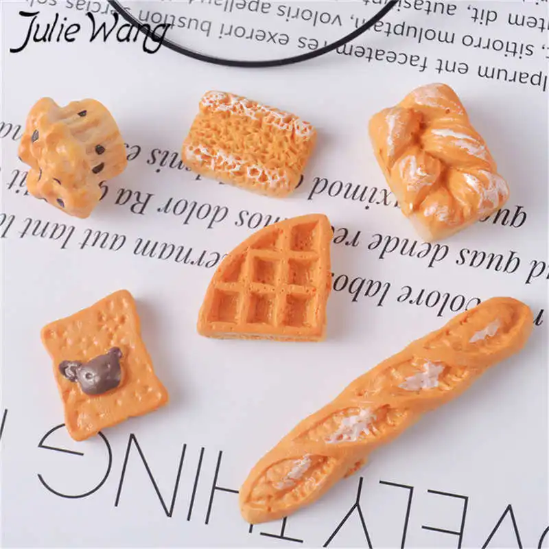 Julie Wang 20PCS Resin Bread Cake Biscuit Charms Mixed Artificial Food Slime Jewelry Making Accessory Table Decoration Props
Julie Wang 20PCS Resin Bread Cake Biscuit Charms Mixed Artificial Food Slime Jewelry Making Accessory Table Decoration Props