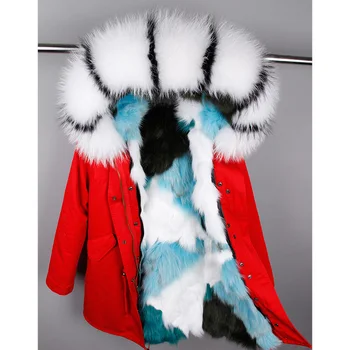 Women's Winter Fashion Thick Large Real Raccoon Fur Collar Long Jackets Parkas Female Real Fox Fur Liner Warm Coats Outwear 2017
Women's Winter Fashion Thick Large Real Raccoon Fur Collar Long Jackets Parkas Female Real Fox Fur Liner Warm Coats Outwear 2017