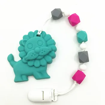 Silicon baby teether pacifier clip chain newborn dummy holder soft chewable toy with hexgon beads lion teetgher clips chain
Silicon baby teether pacifier clip chain newborn dummy holder soft chewable toy with hexgon beads lion teetgher clips chain