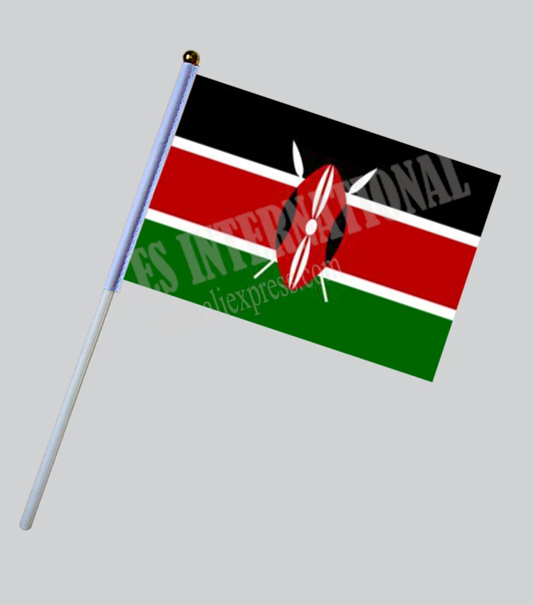 Kenya Hand Flag National Hand Flag 14*21cm Polyester Small Size Flying Banner Custom Hand flag
Kenya Hand Flag National Hand Flag 14*21cm Polyester Small Size Flying Banner Custom Hand flag